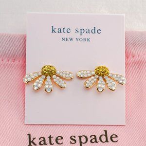 Kate Spade Dazzling Daisy Half Stud Earrings (with Dust Bag) NEW